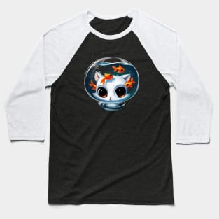 Castronaut Cat Baseball T-Shirt